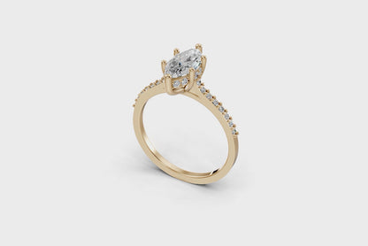 The Nova Bloom Marquise ring