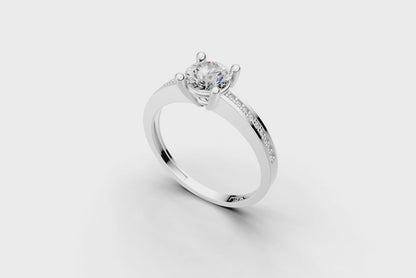 Μονόπετρο στρογγυλό με πλαϊνές εσωτερικά στην γάμπα!