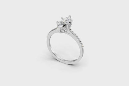 The Nova Bloom Marquise ring