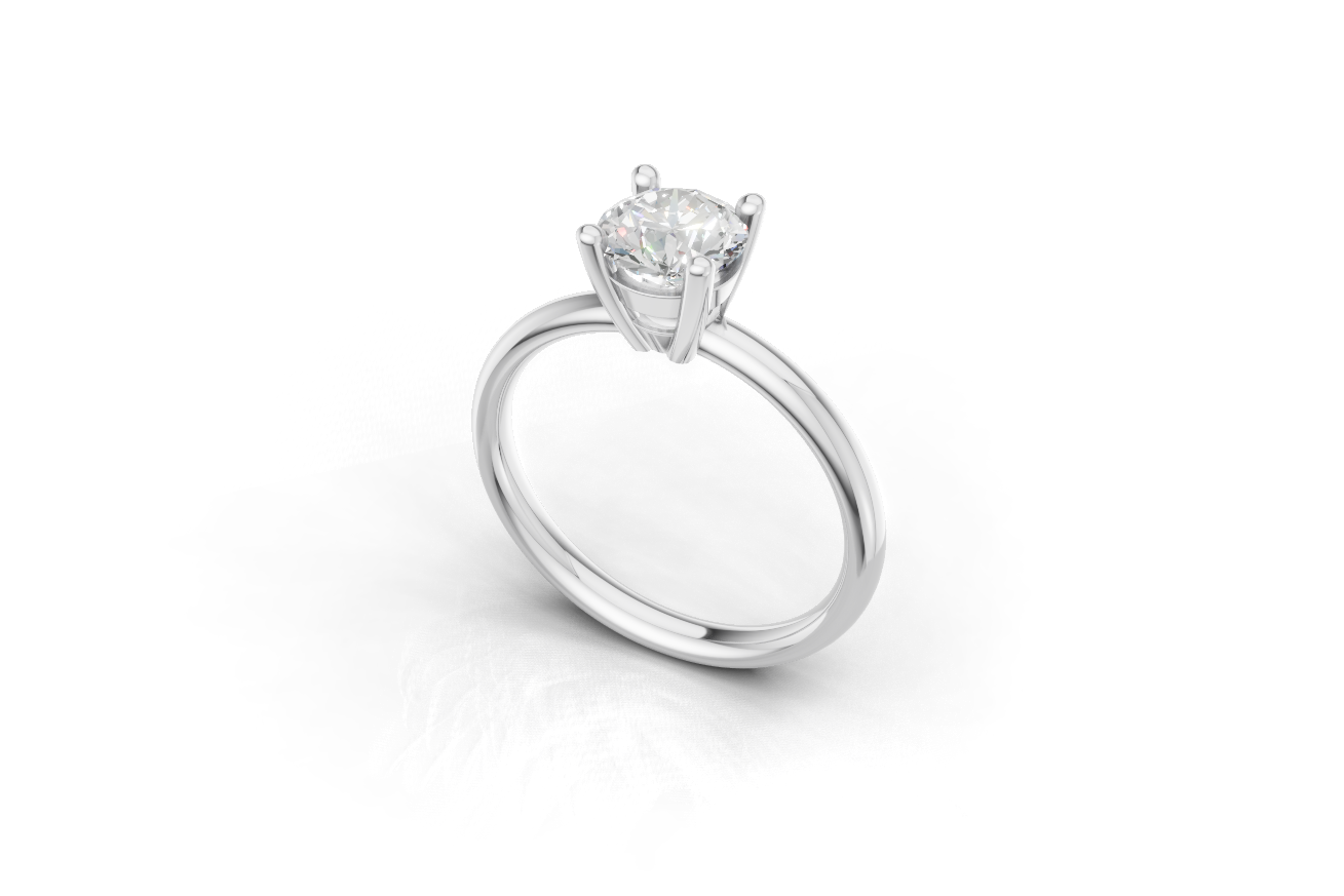 The Solitaire Round ring
