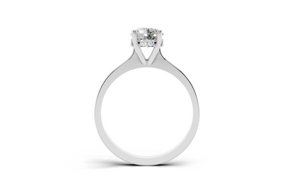 Round hidden halo ring