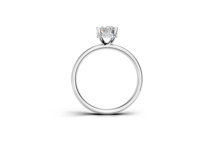 The Hidden Halo Oval ring