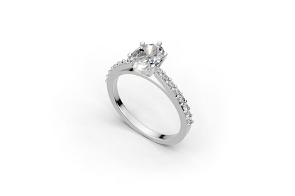 The Cathedral pave ring