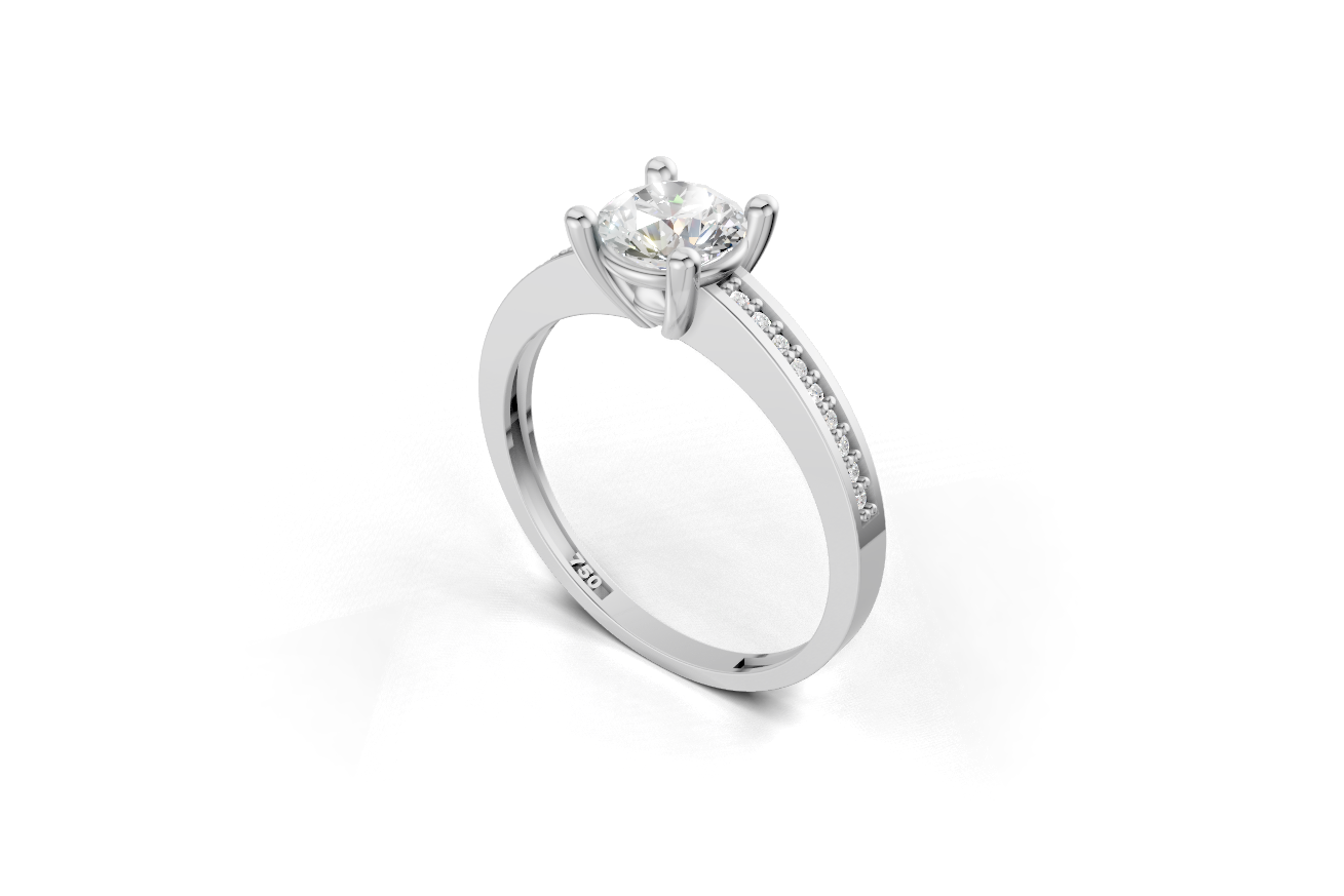 Μονόπετρο στρογγυλό με πλαϊνές εσωτερικά στην γάμπα!