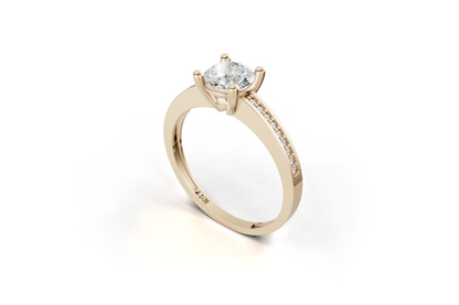 Μονόπετρο στρογγυλό με πλαϊνές εσωτερικά στην γάμπα!