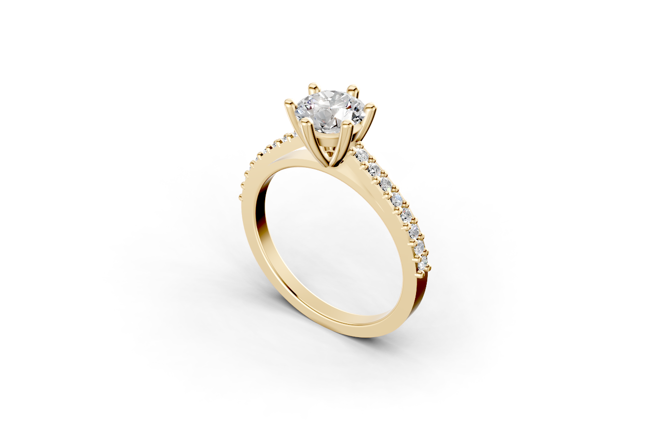 The Cathedral pave ring