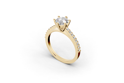 The Cathedral pave ring