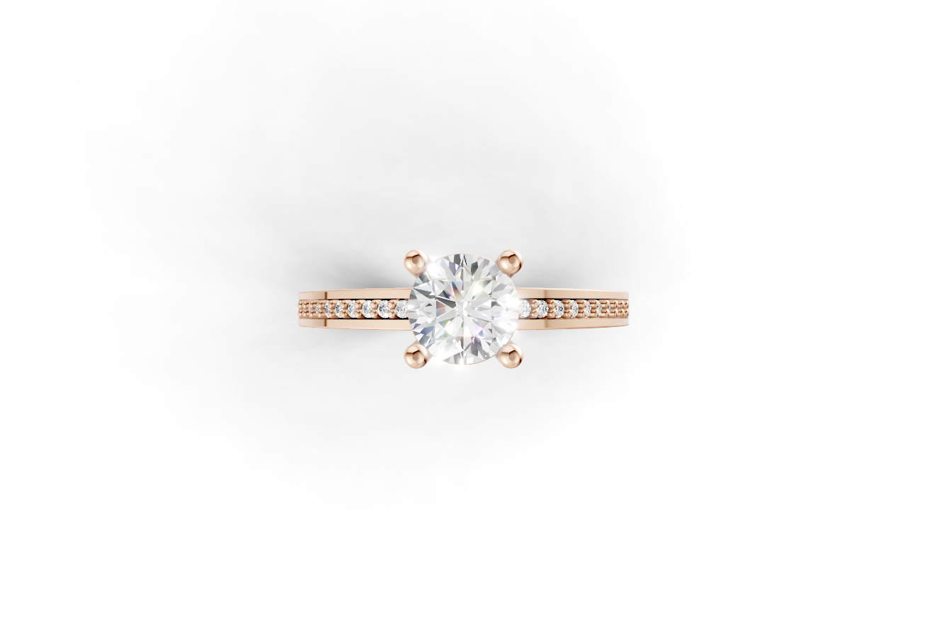 Μονόπετρο στρογγυλό με πλαϊνές εσωτερικά στην γάμπα!