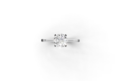 Round hidden halo ring