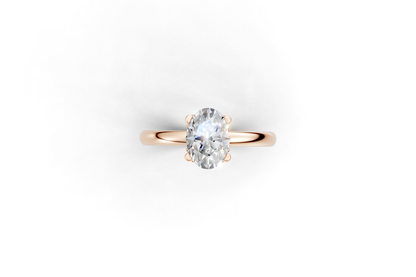 The Hidden Halo Oval ring