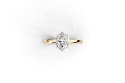 The Hidden Halo Oval ring