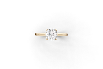 Round hidden halo ring