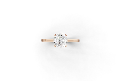 Round hidden halo ring