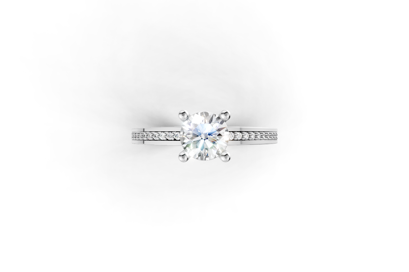 Μονόπετρο στρογγυλό με πλαϊνές εσωτερικά στην γάμπα!