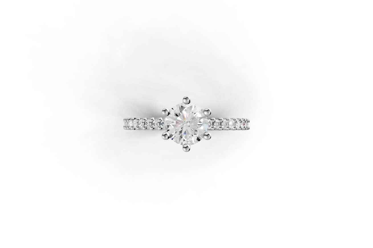 The Cathedral pave ring